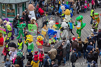 Toon Walk â€“ Comic Parade-Nuremberg 2016 Editorial Stock Photo